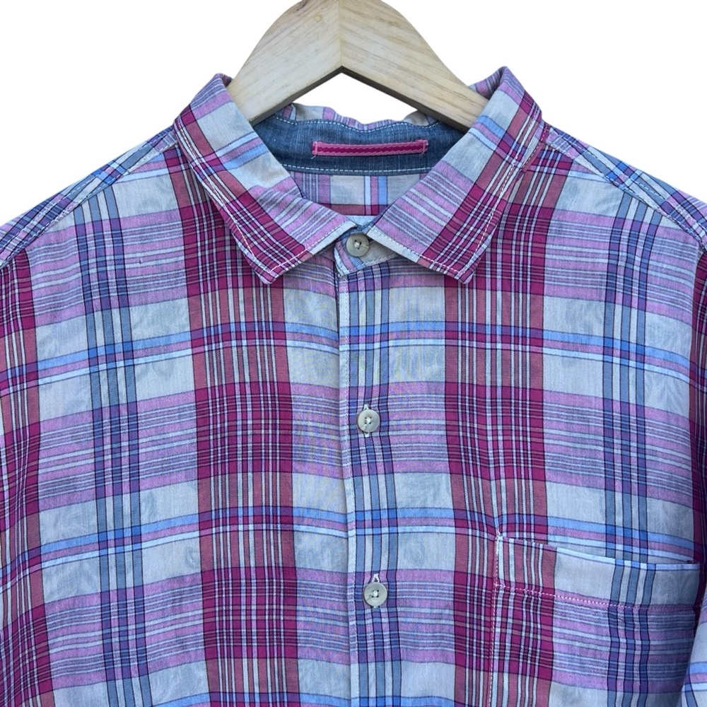Tommy Bahama - Palapa Plaid Button Down Tropical - Size L - Picture 3 of 14